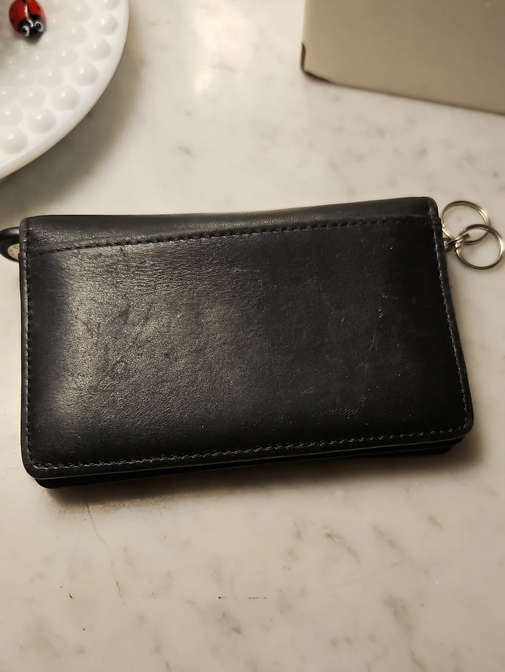 COACH Leather ID/Cards Wallet, Rich Black, UNISEX VTG/EUC